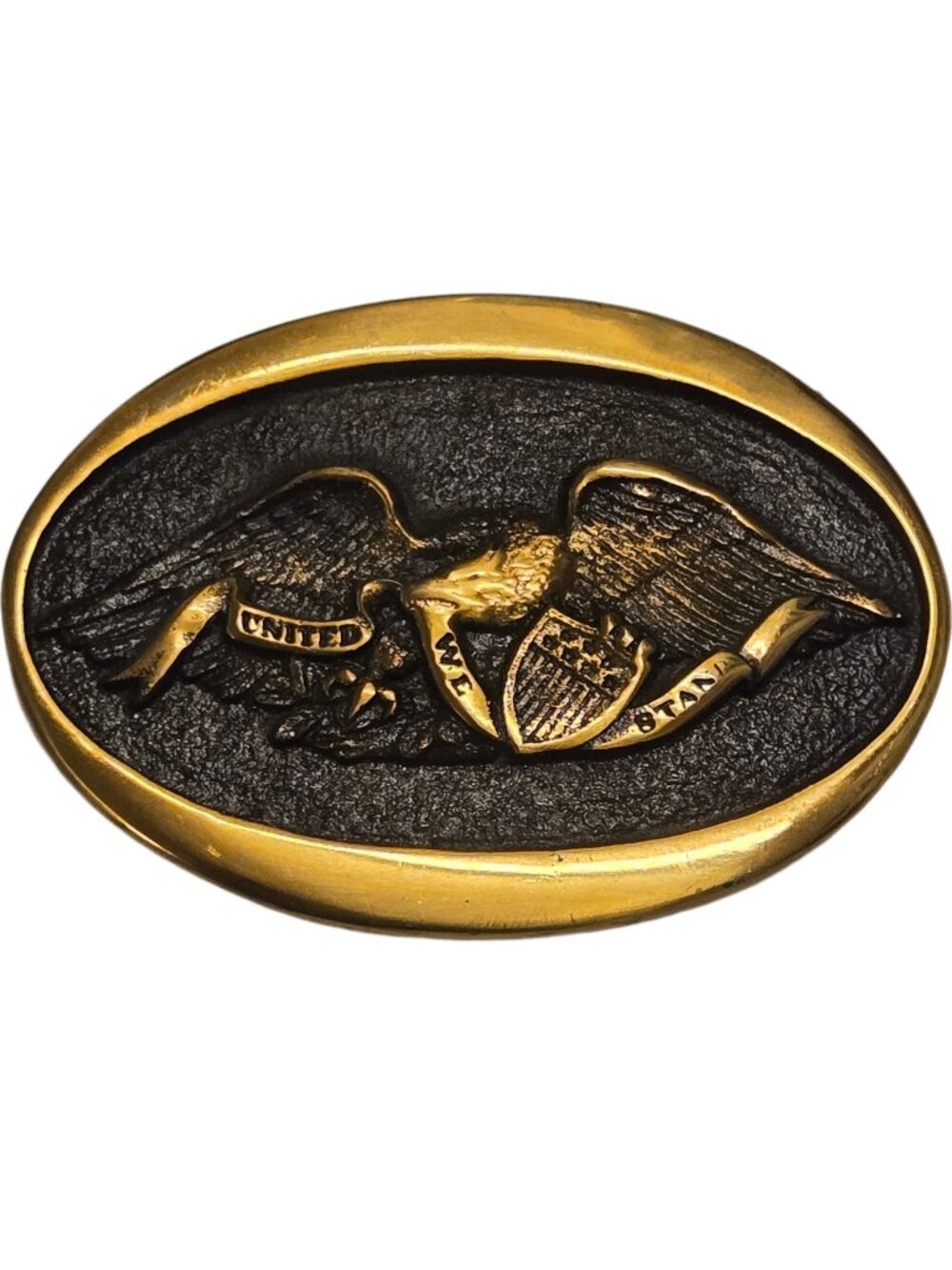 1970s American Eagle Belt Buckle Country Western Wear Cowboy Collectible